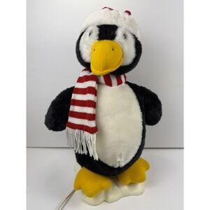 Penguin Animated TELCO Christmas  Figure  Vintage 1995 TESTED AND WORKING Video